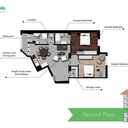 Spacious 2bdr With Balcony Arco-sempione Area, By Rentopolis Apartmán *