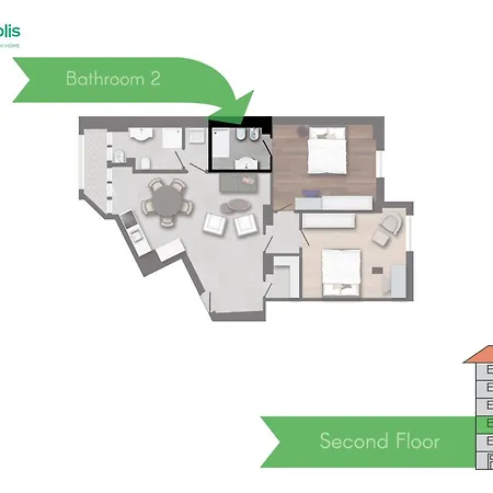 Spacious 2bdr With Balcony Arco-sempione Area, By Rentopolis * Milán