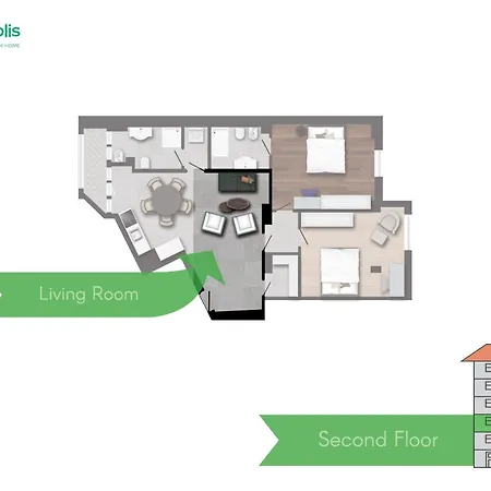 Spacious 2bdr With Balcony Arco-sempione Area, By Rentopolis Apartmán