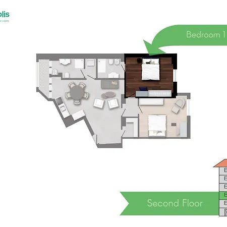 Spacious 2bdr With Balcony Arco-sempione Area, By Rentopolis * Milán